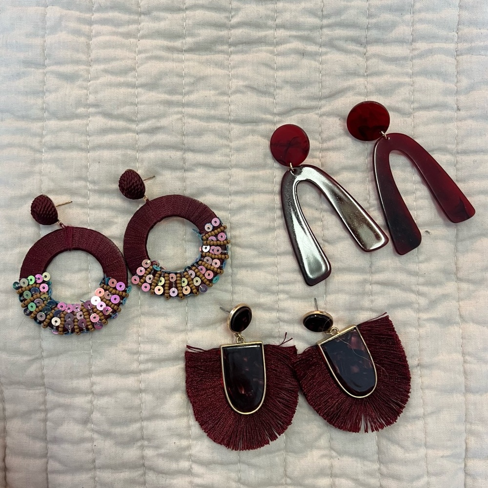 Earring bundle of three